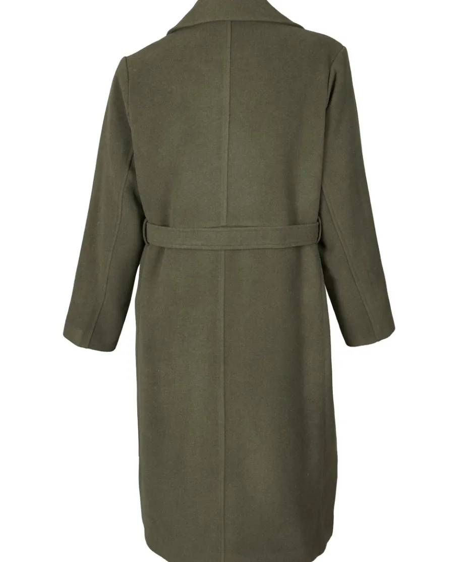 Fashion Women's Isobelle Tie Waist Longline Coat Women Plus Size|Jackets & Coats