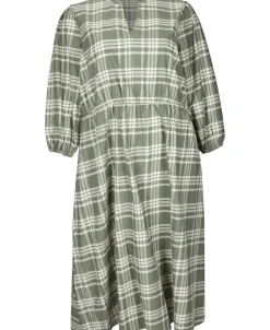 Sale Women's Isobelle V-Neck Gingham Midi Dress Women Plus Size|Dresses