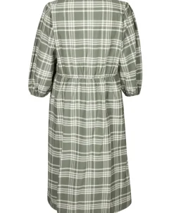 Sale Women's Isobelle V-Neck Gingham Midi Dress Women Plus Size|Dresses