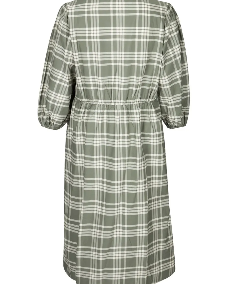 Sale Women's Isobelle V-Neck Gingham Midi Dress Women Plus Size|Dresses