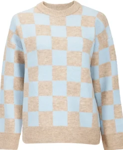 Fashion Women's Jacquard Check Jumper Women Knitwear