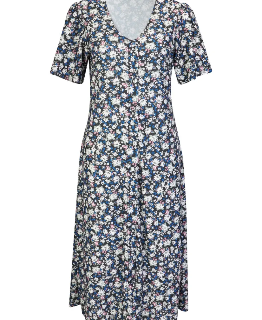 Fashion Women's Knit Jersey Midi Tea Dress Women Dresses