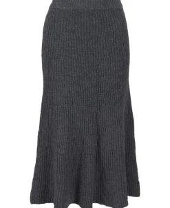 Outlet Women's Knitted Rib Co-ord Skirt Women Skirts