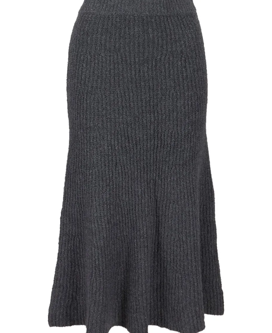 Outlet Women's Knitted Rib Co-ord Skirt Women Skirts