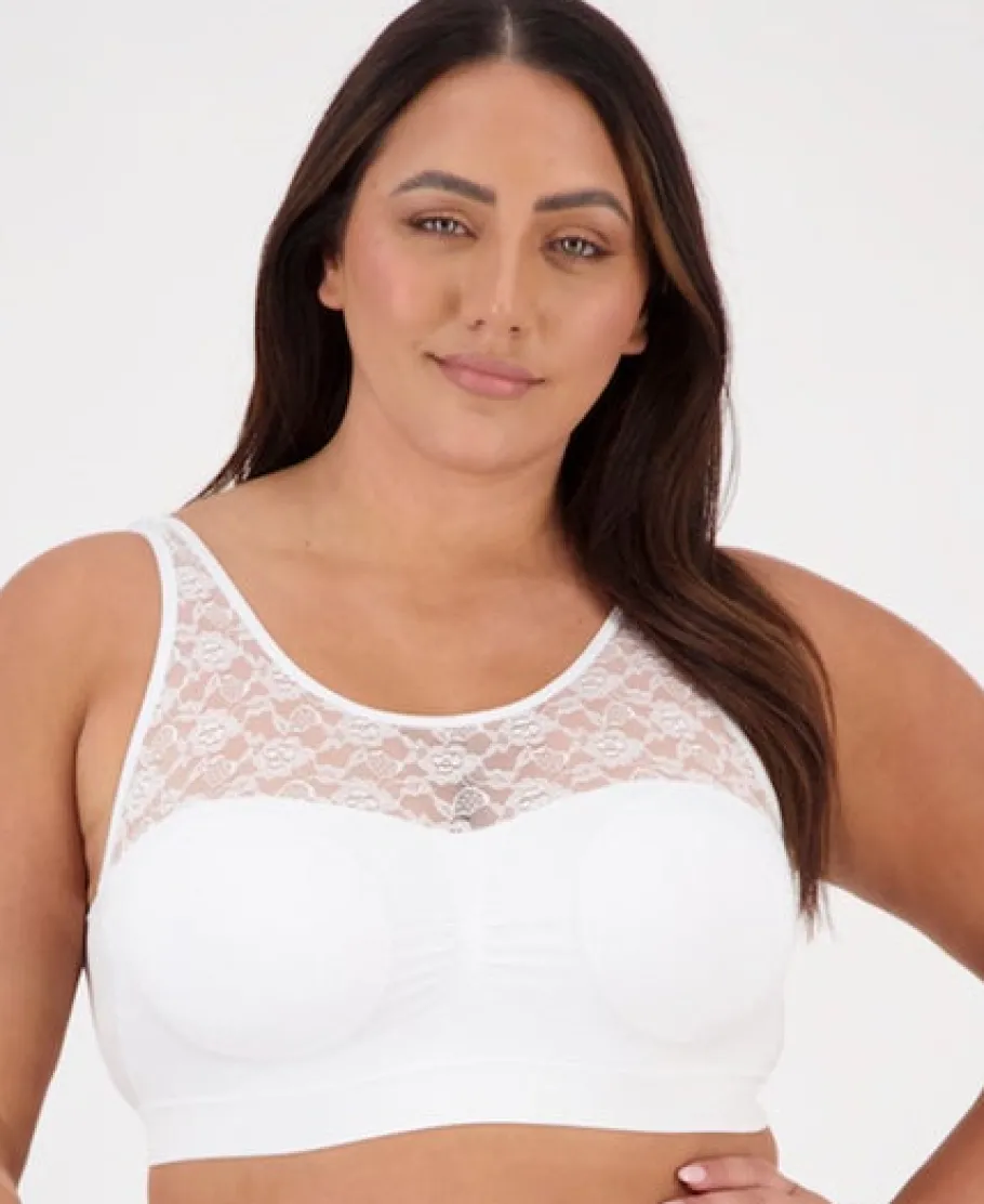 Discount Women's Lace Front Seamfree Crop Women Lingerie|Womens Bras