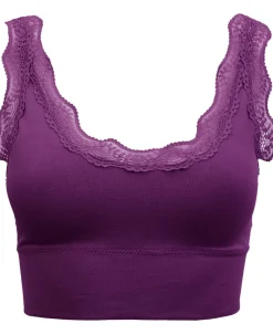 Best Women's Lace Trim Seamfree Crop Women Lingerie|Womens Bras