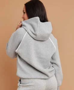 Clearance Women's Ladder Stitch Detail Hoodie Women Sweats & Fleece|Activewear & Leisure