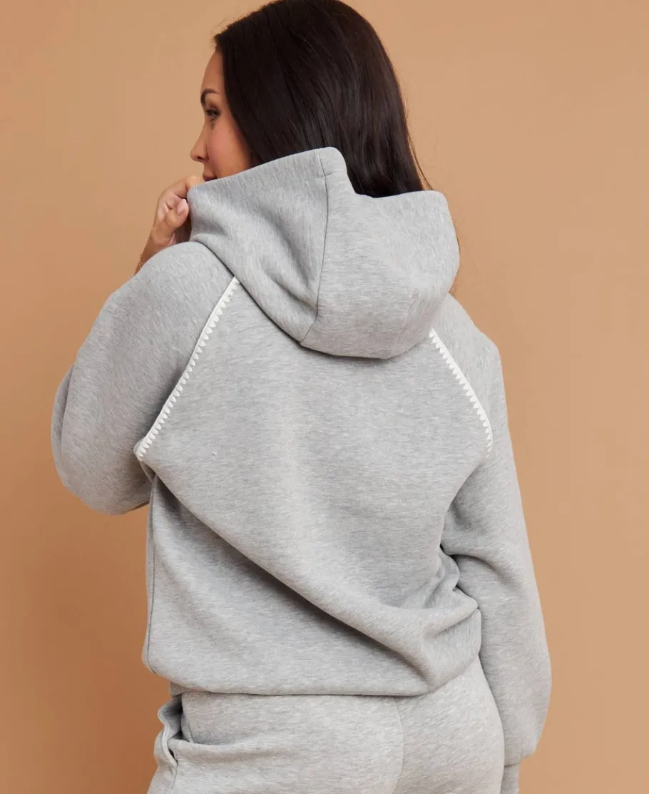 Clearance Women's Ladder Stitch Detail Hoodie Women Sweats & Fleece|Activewear & Leisure