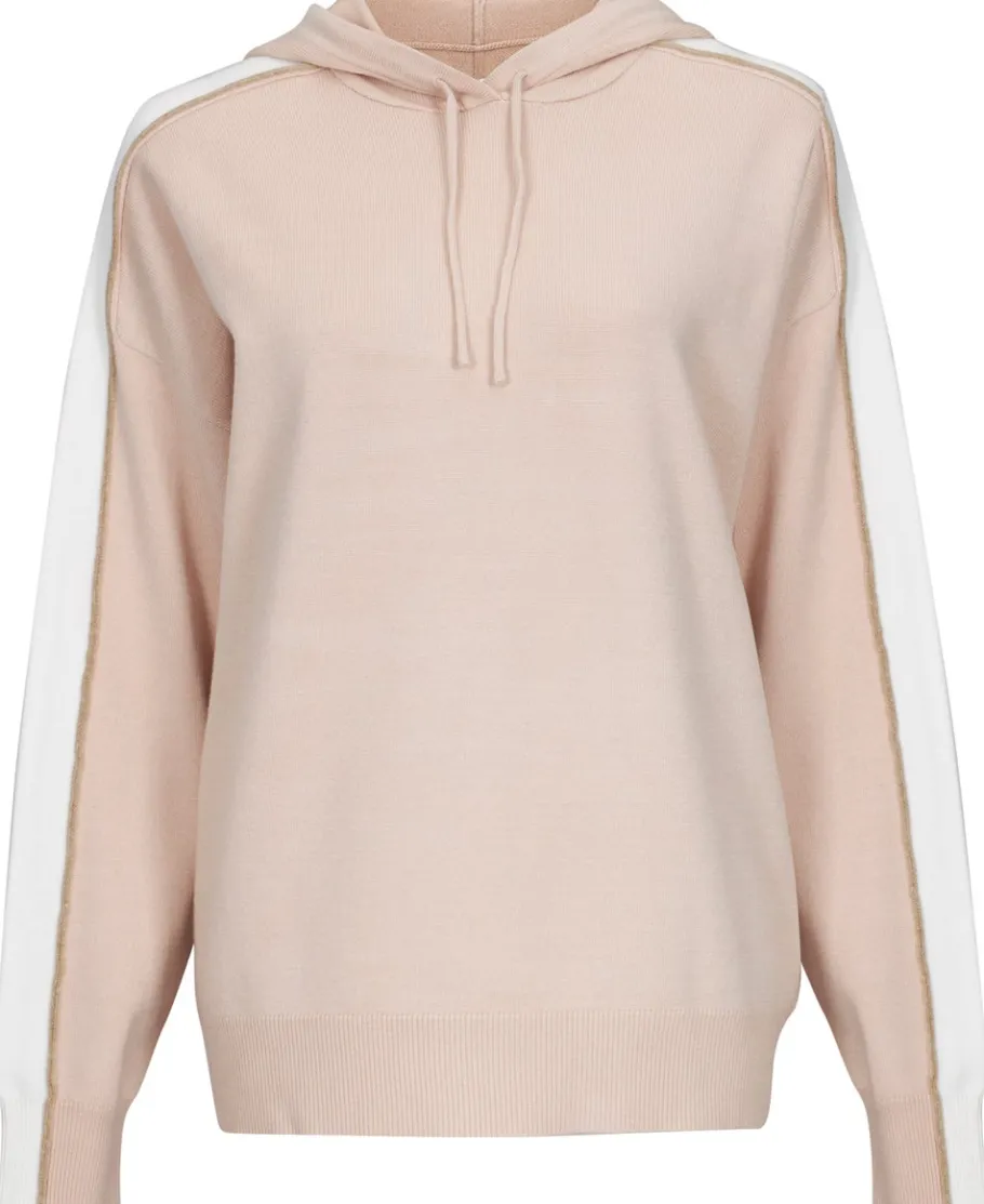 Best Women's Leisure Side Stripe Knit Hoodie Women Sweats & Fleece|Activewear & Leisure