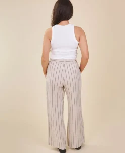 Clearance Women's Linen Blend Suit Pants Women Pants & Leggings
