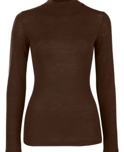 Hot Women's Merino Funnel Neck Top Women T-Shirts|Tops