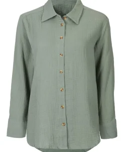 Fashion Women's Muslin Shirt Women Tops