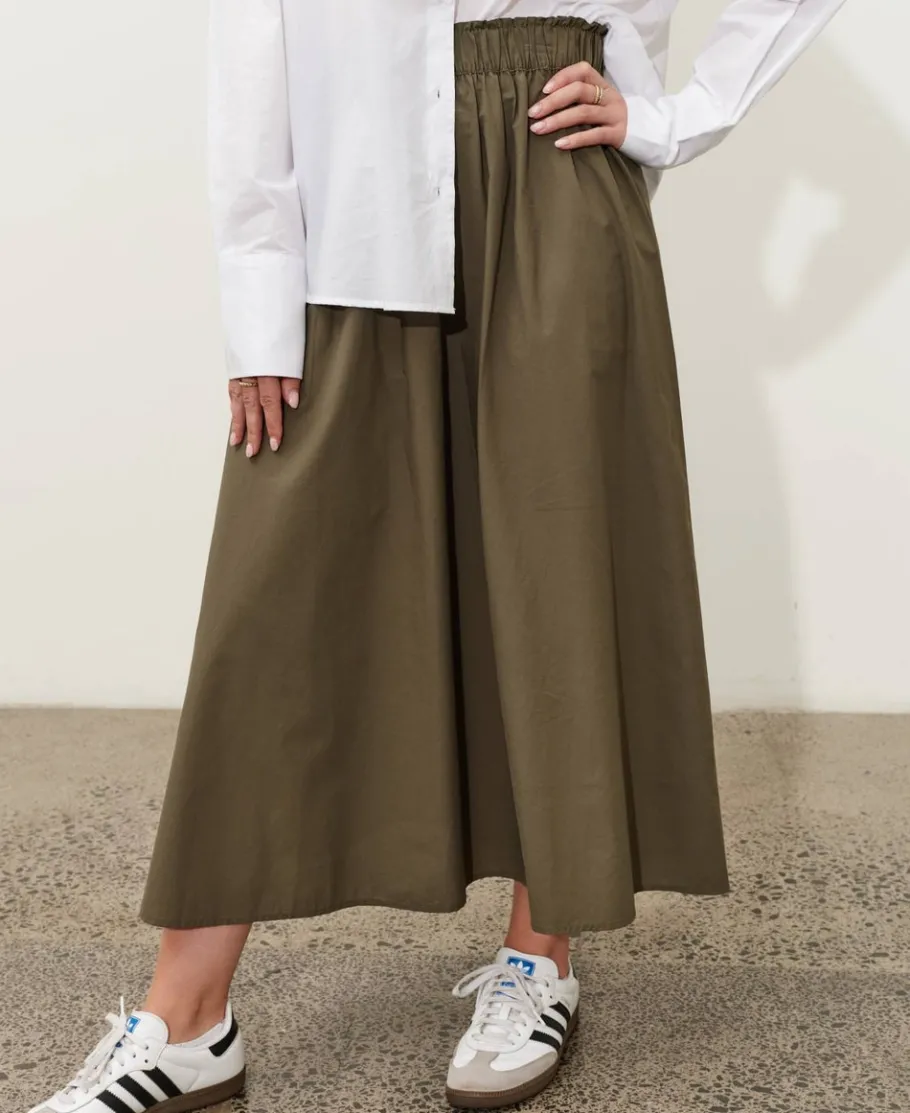 New Women's Poplin Full Skirt Women Skirts