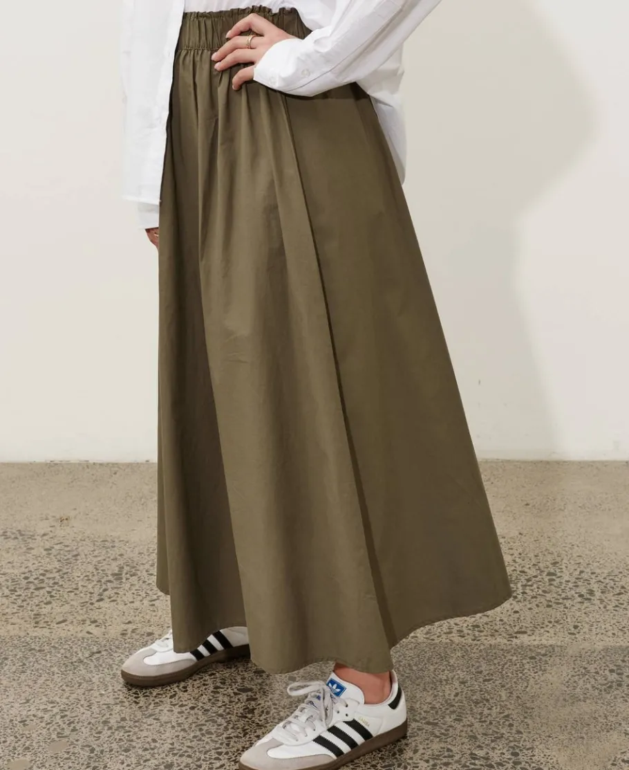 New Women's Poplin Full Skirt Women Skirts