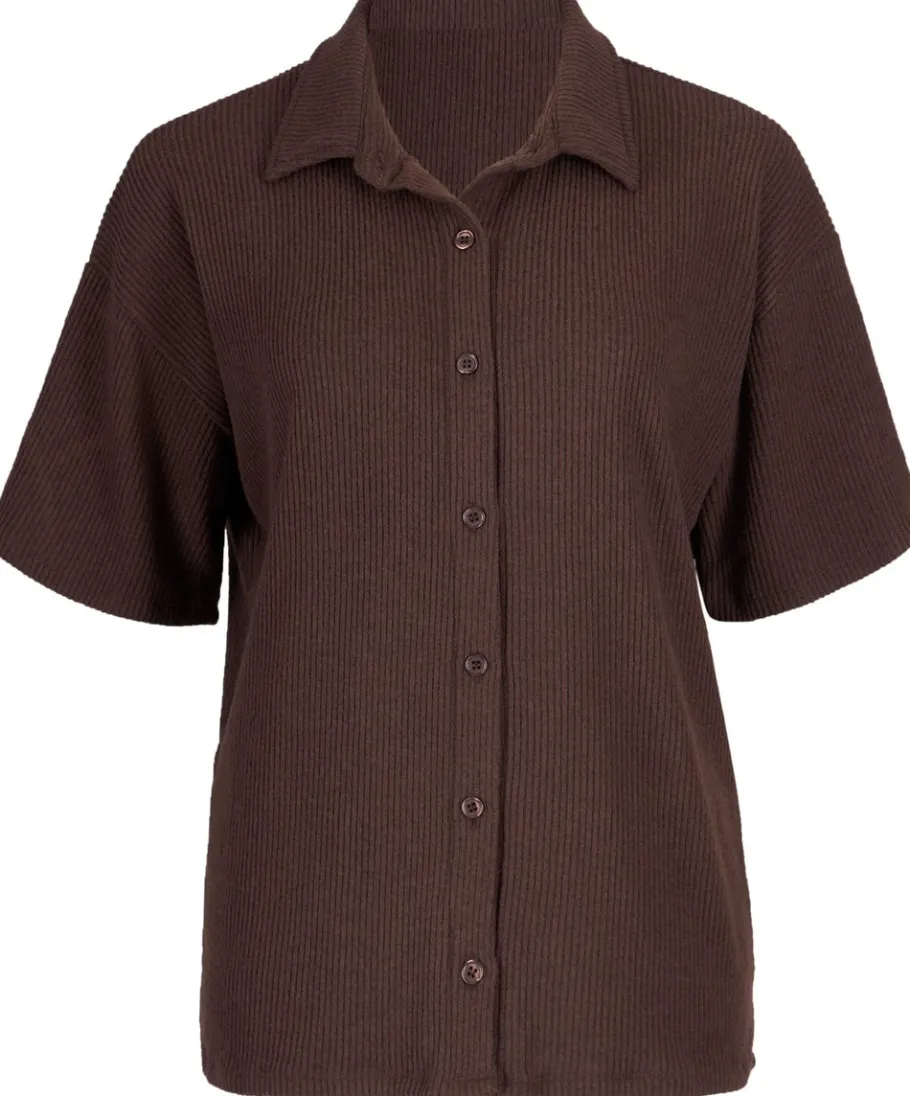 Outlet Women's Rib Short Sleeve Shirt Women Activewear & Leisure