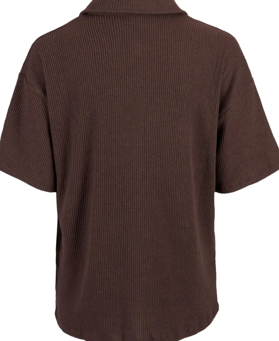 Outlet Women's Rib Short Sleeve Shirt Women Activewear & Leisure
