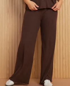 Best Women's Rib Wide Leg Pant Women Pants & Leggings|Activewear & Leisure