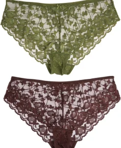 Discount Women's Ruby Fuller Figure 2 Pack Lace Bikini Briefs Women Lingerie|Womens Briefs