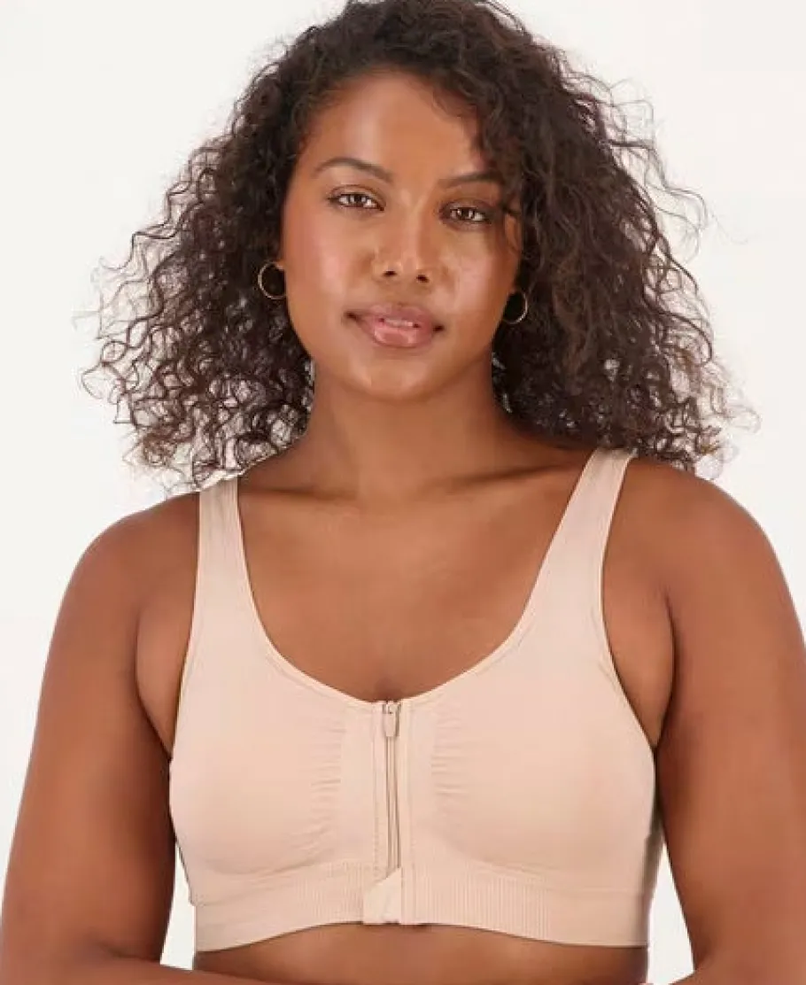 Outlet Women's Seamfree Zip Crop Core Bra Women Lingerie|Womens Bras