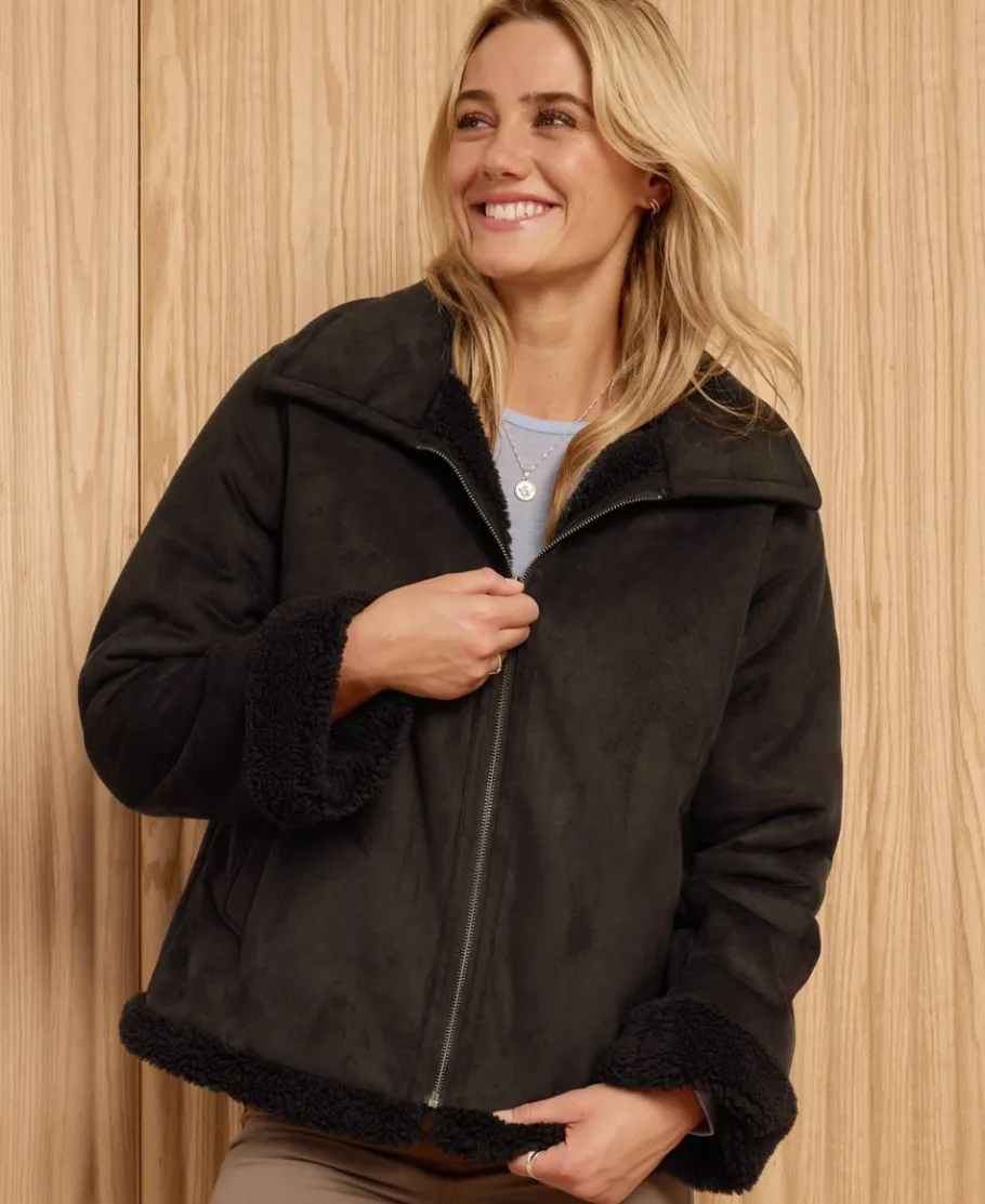 Hot Women's Sherling Borg Jacket Women Jackets & Coats