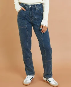 Fashion Women's Slim Utility Jeans Women Jeans & Jeggings