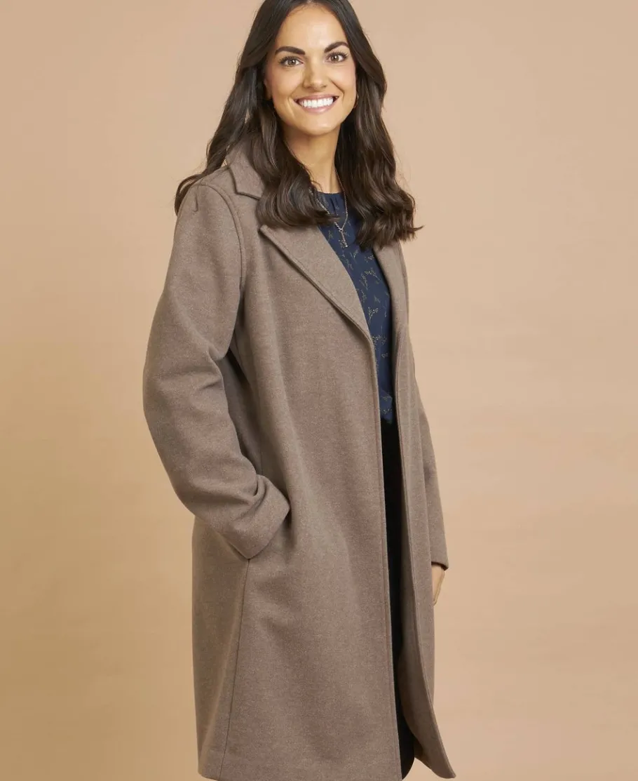 Hot Women's Soft Mid Length Jacket Women Jackets & Coats
