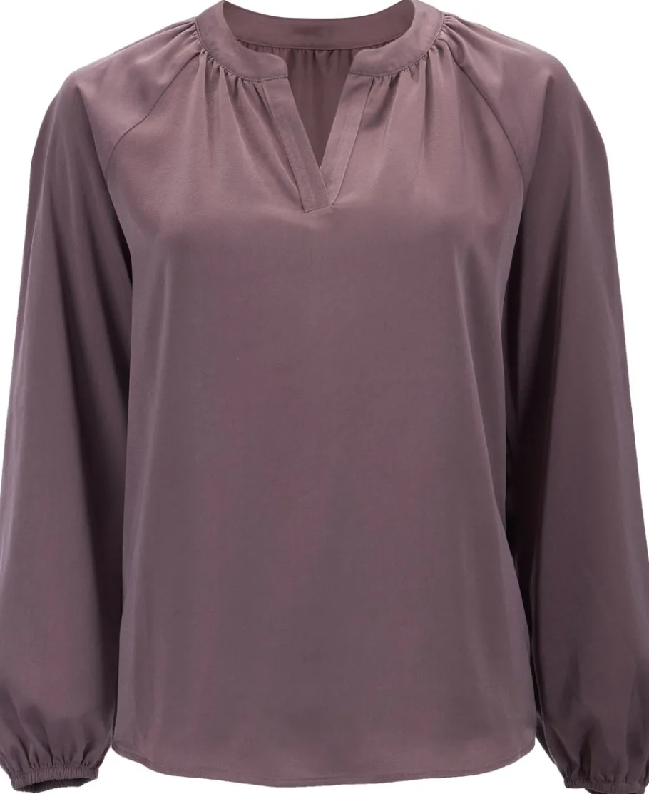 Hot Women's Soft Satin Blouse Women Tops