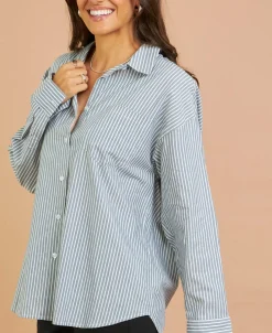 Best Women's Stripe Shirt Women Tops