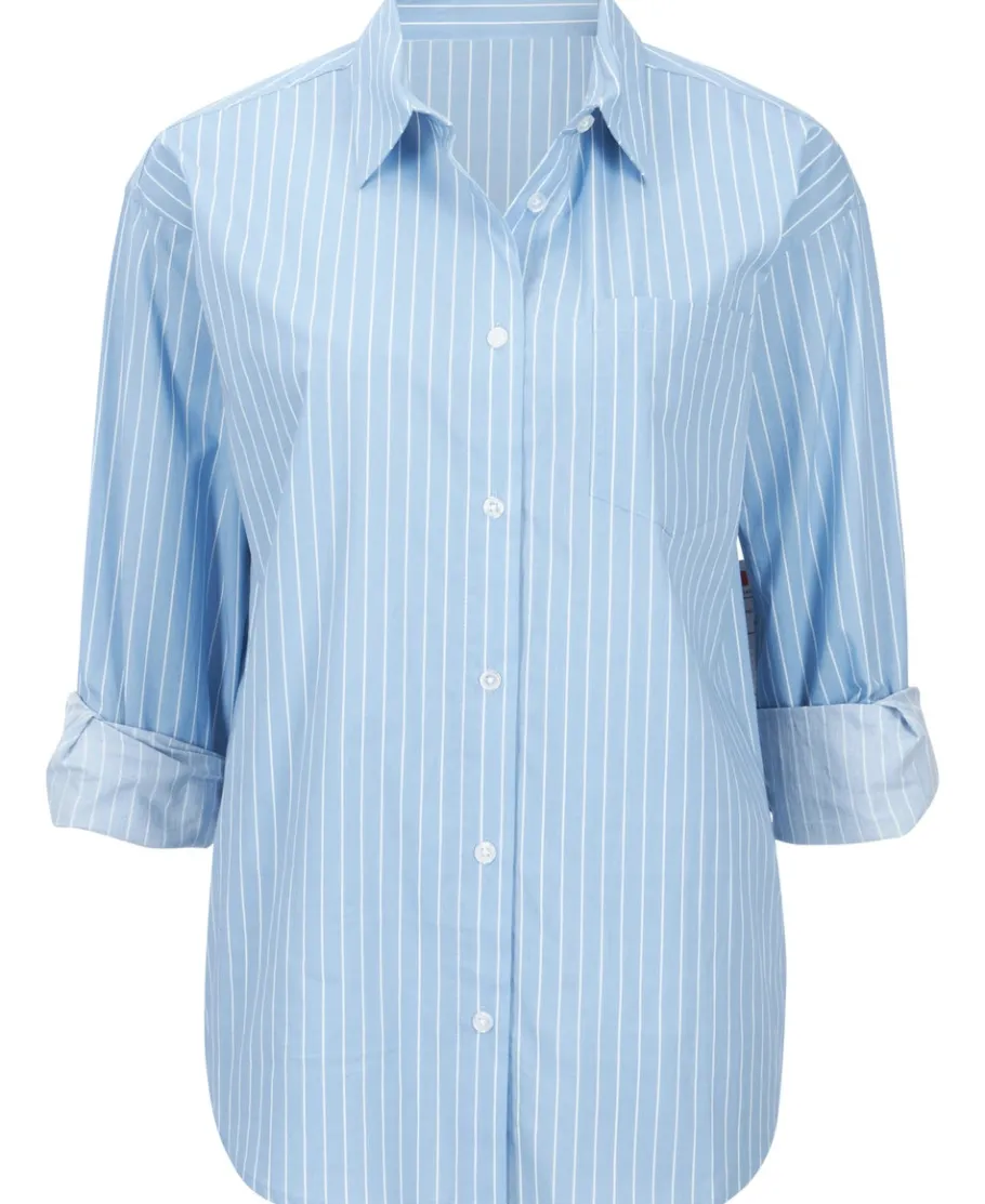 Hot Women's Stripe Shirt Women Tops