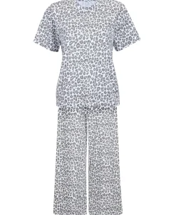 Online Women's Tee and Pant PJ Set Women Sleepwear