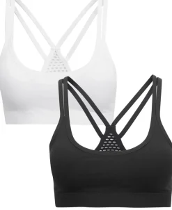 Clearance Women's Teen 2PK Sammy Wirefree Sport Crop Women Lingerie|Womens Bras
