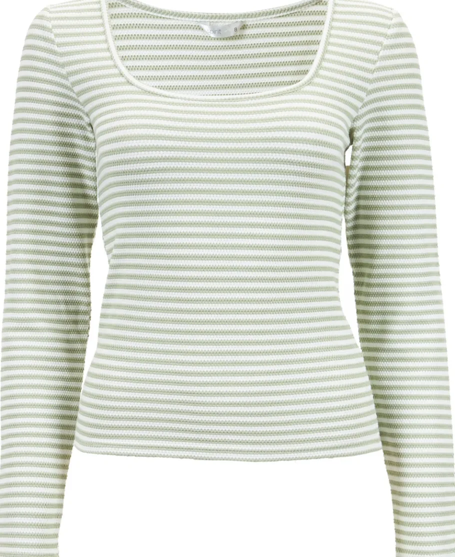 Hot Women's Textured Fitted Scoop Tee Women Tops|T-Shirts