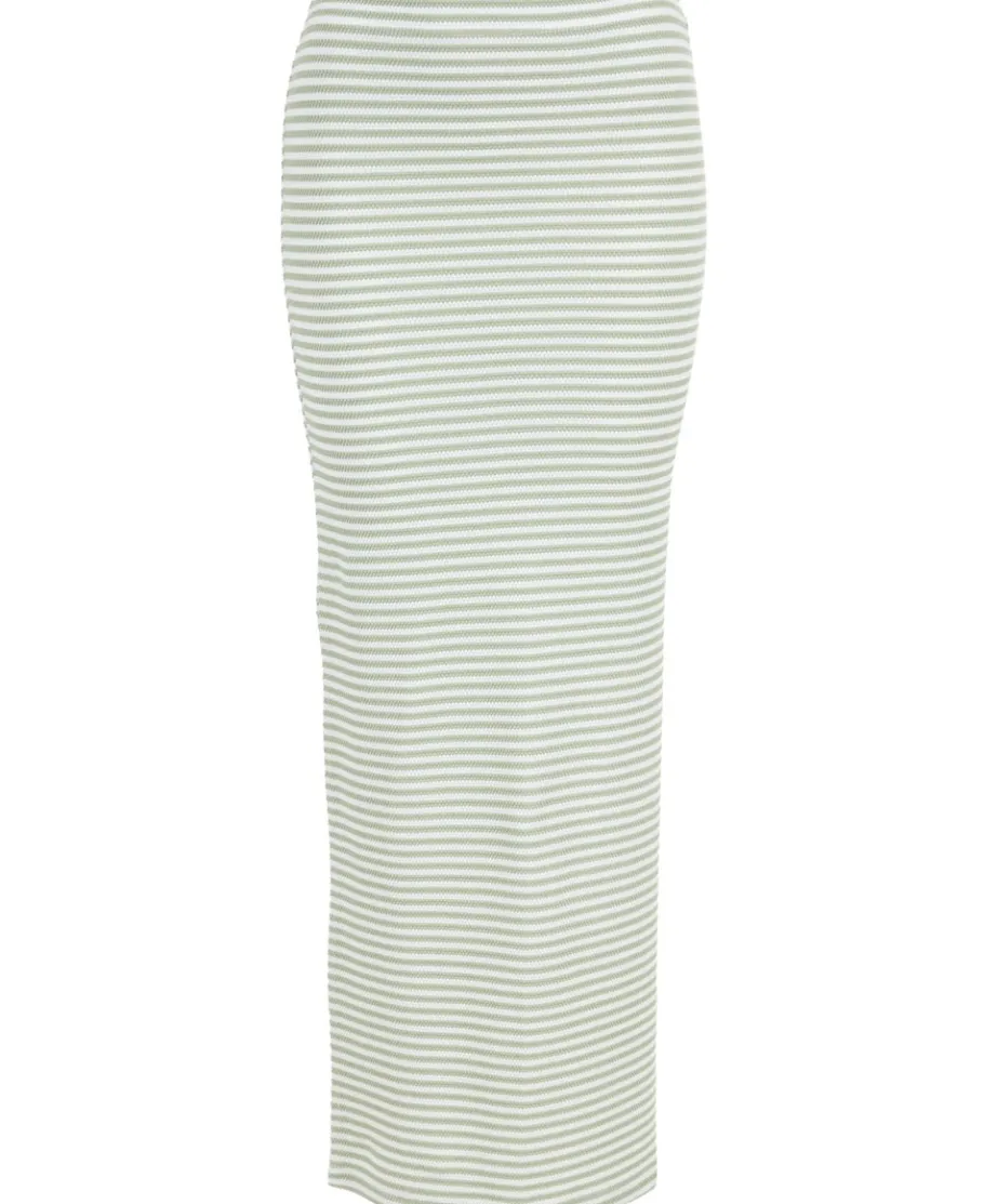 Fashion Women's Textured Rib Knit Midi Skirt Women Skirts