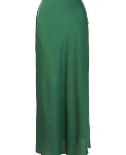 Discount Women's Textured Satin Skirt Women Skirts