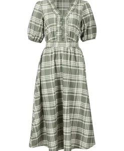 Sale Women's V-neck Puff Sleeve Dress Women Dresses