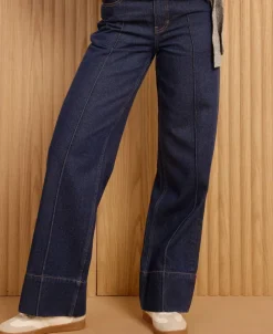 Best Women's Wide Leg Pintuck Jean Women Jeans & Jeggings