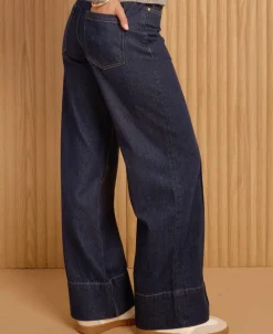 Best Women's Wide Leg Pintuck Jean Women Jeans & Jeggings