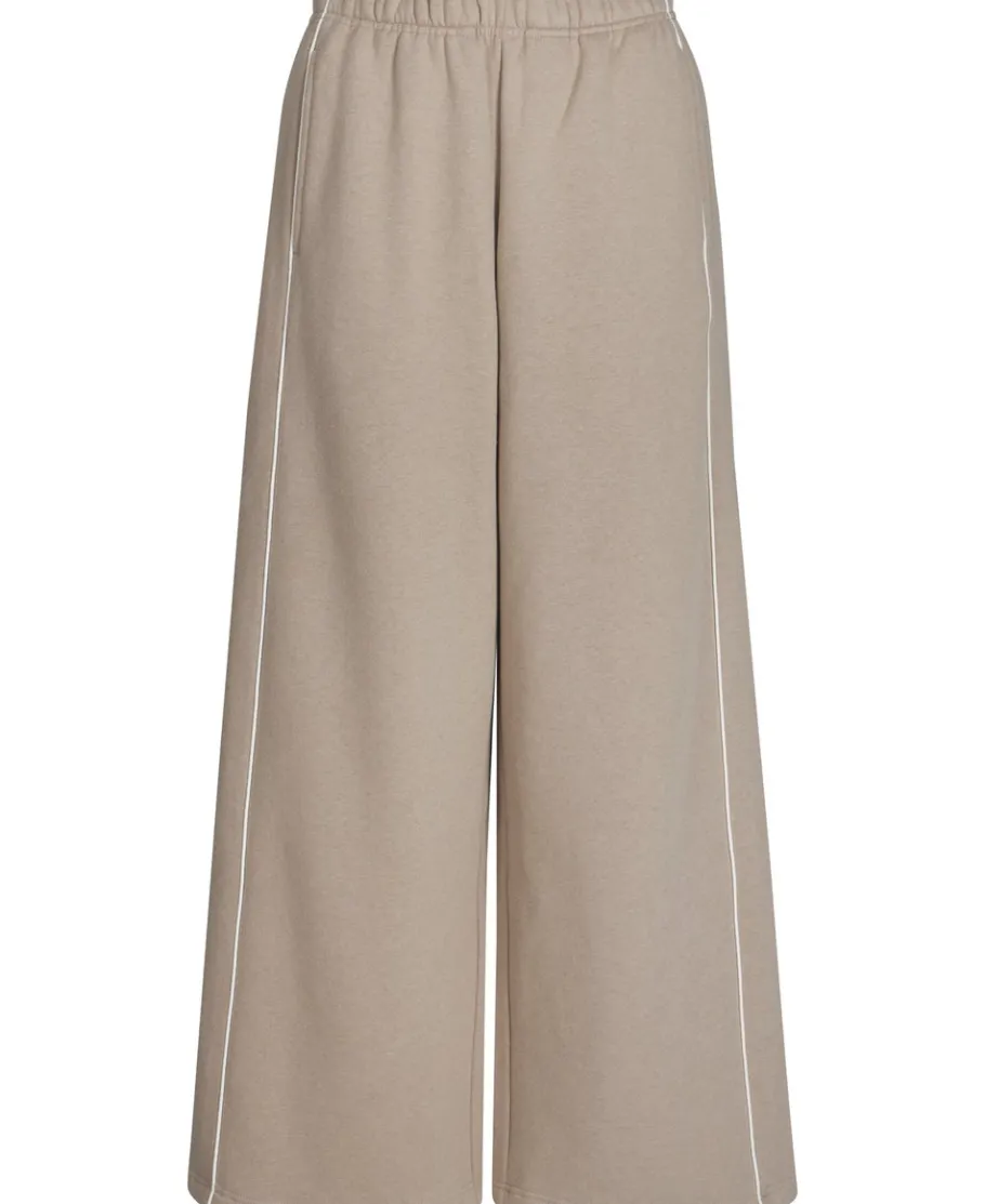 Hot Women's Wide Leg Piping Trackpants Women Sweats & Fleece|Pants & Leggings